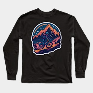 Mountain bike abstract Long Sleeve T-Shirt